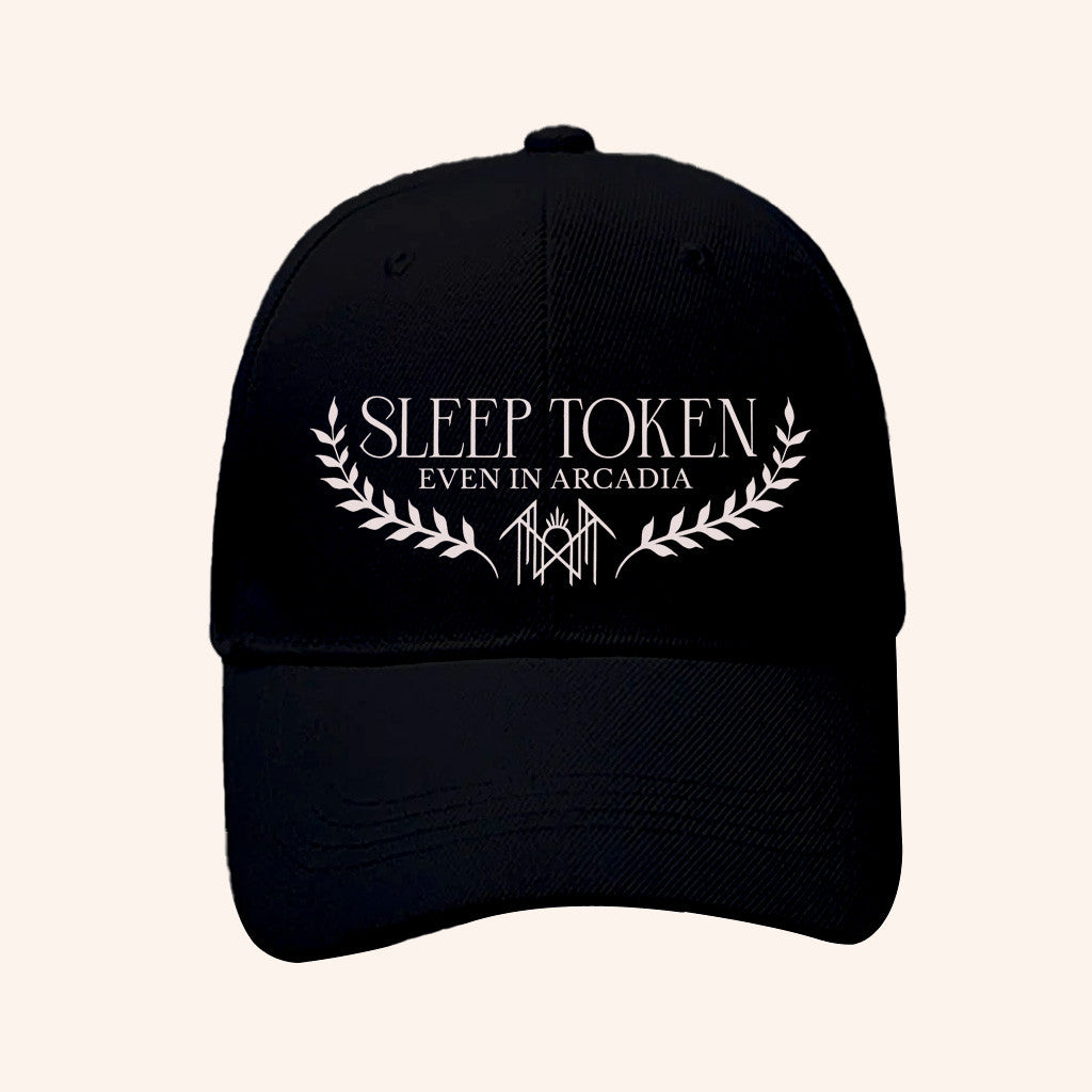 Sleep Token Merch Even In Arcadia Black Corduroy Hat Embroidered Gifts For Music Lovers - Lilybirchmarket