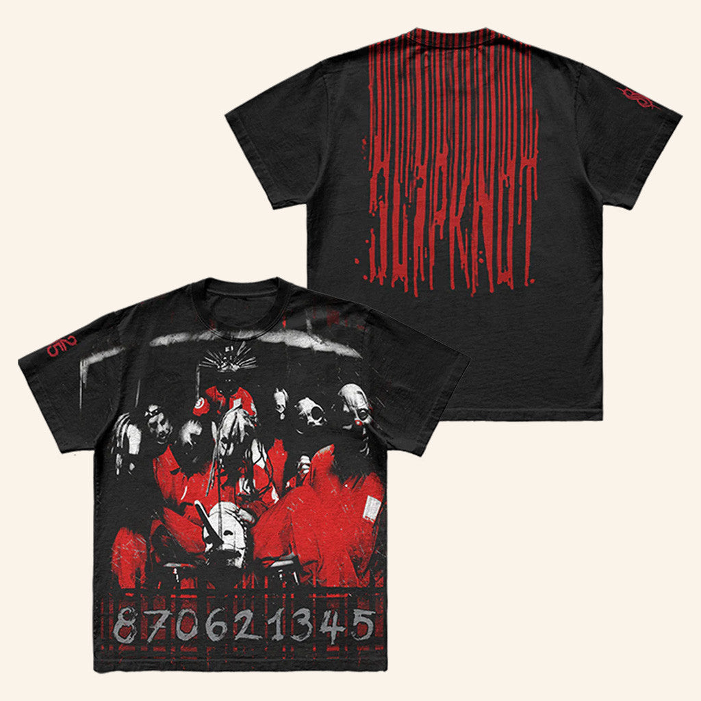 Slipknot Merch 25th Anniversary Jumbo Print T-Shirt Xmas Gifts For Fans - Lily Birch Market