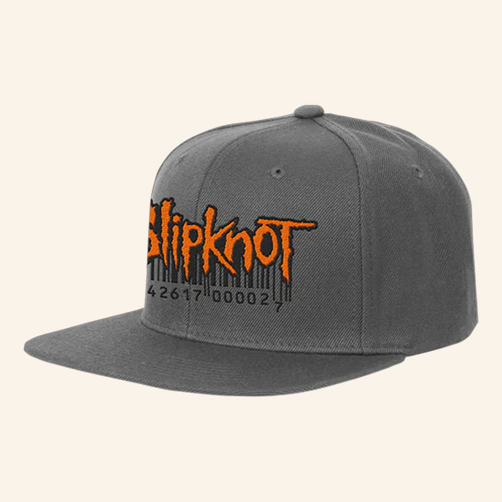 Slipknot Merch Barcode Logo Tour 2023 Snapback Hat Embroidered Gift Ideas For Music Lovers - Lilybirchmarket