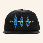 Slipknot Merch Embroidered Here Comes The Pain Tour Snapback Hat Embroidered Gifts For Dad - Lilybirchmarket