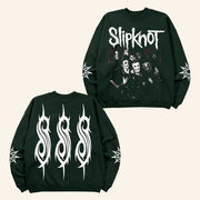 Slipknot Merch Forest Green Crewneck Slipknot Sweatshirt Music Lover Gifts For Him - Lilybirchmarket