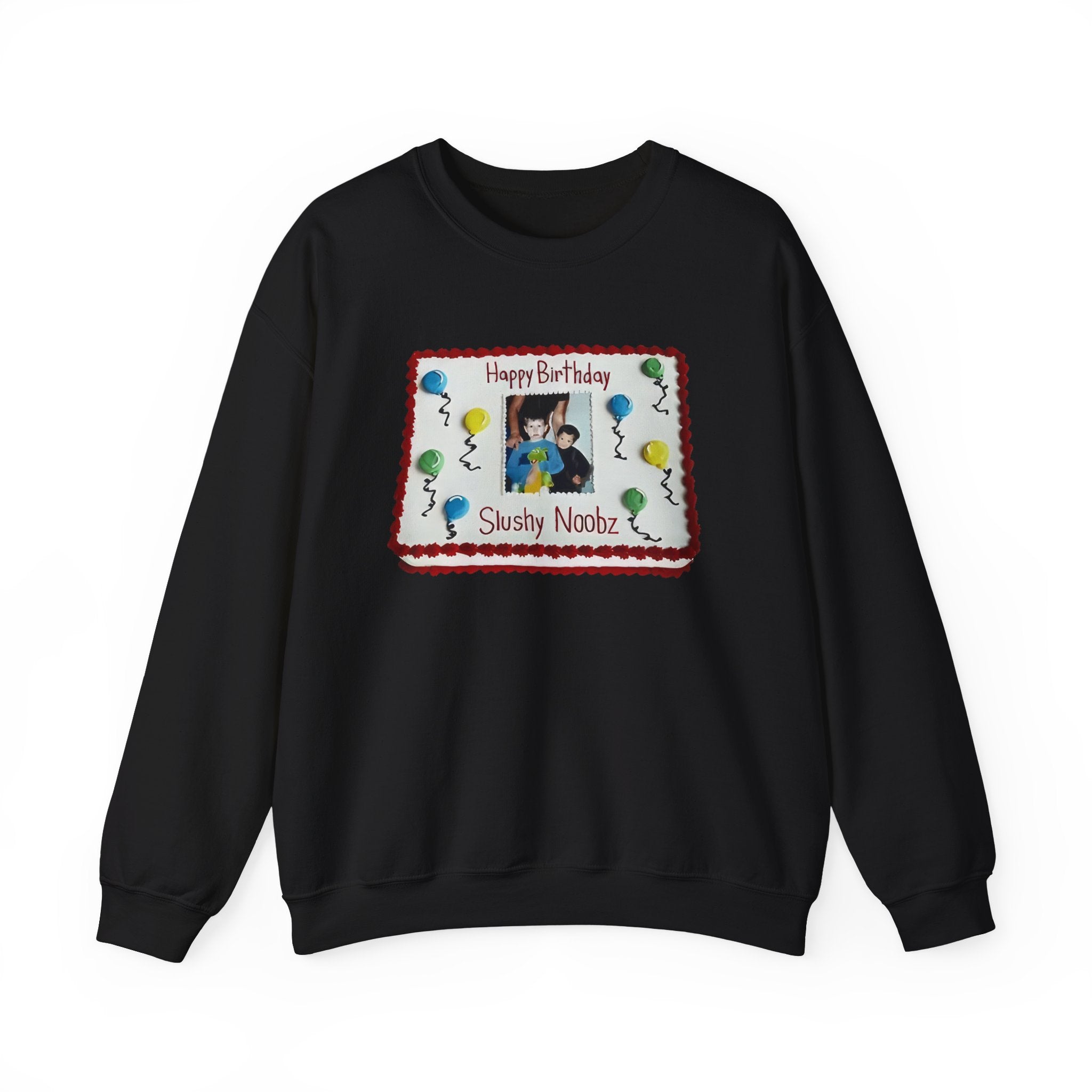 Slushy Noobz merch Birthday Cake Unisex Heavy Blend Crewneck Sweatshirt Gifts For Friends - Lilybirchmarket