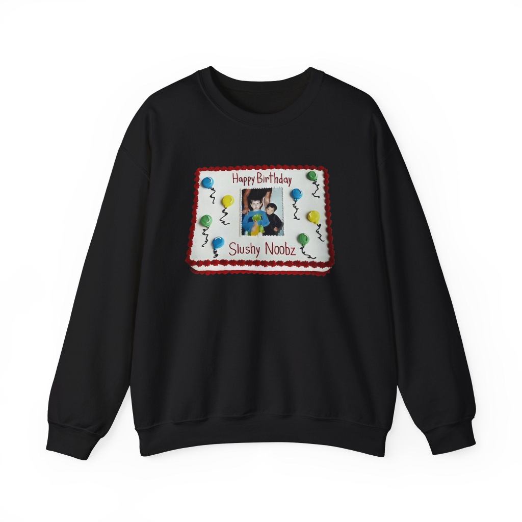 Slushy Noobz merch Birthday Cake Unisex Heavy Blend Crewneck Sweatshirt Gifts For Friends - Lilybirchmarket