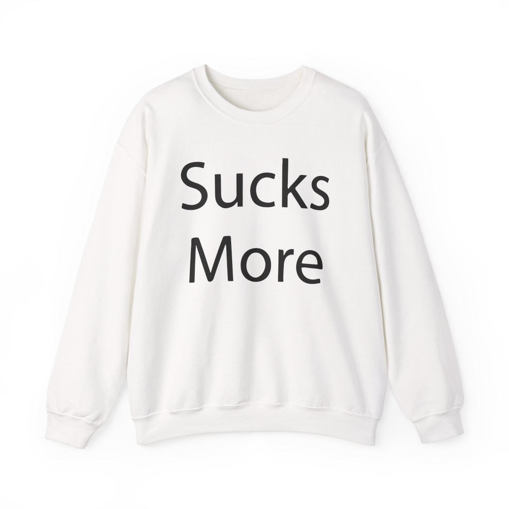 Slushy Noobz Merch Hamzah Sucks More Tee Unisex Heavy Blend Crewneck Sweatshirt Gifts For BFF - Lilybirchmarket