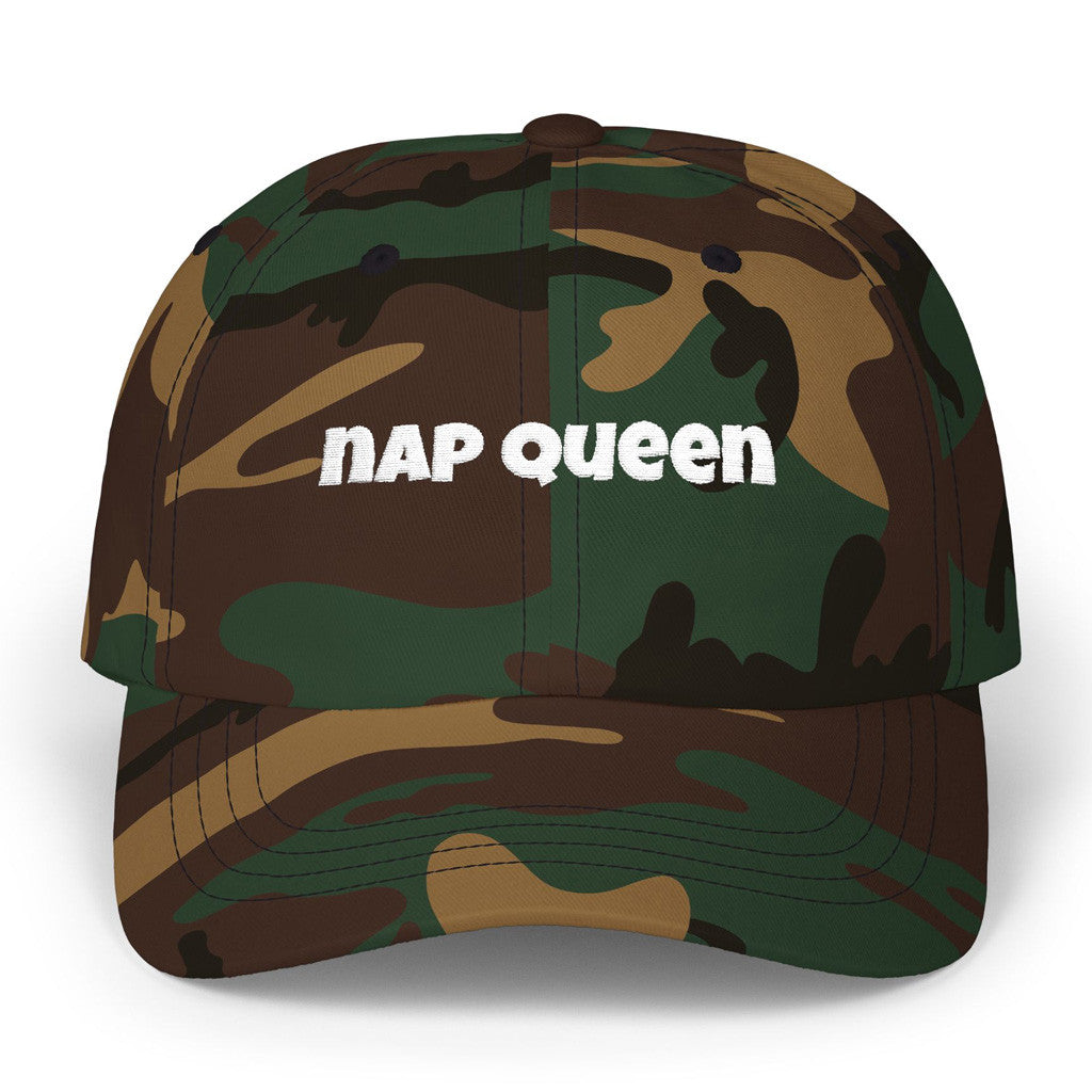 Slushy Noobz Merch Nap Queen Camo Hat Embroidered Unique Christmas Gifts For Men - Lilybirchmarket