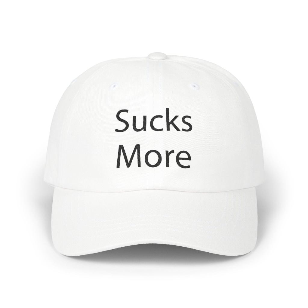Slushy Noobz Merch Sucks More Classic Embroidered Cap Gifts For Girlfriend - Lilybirchmarket