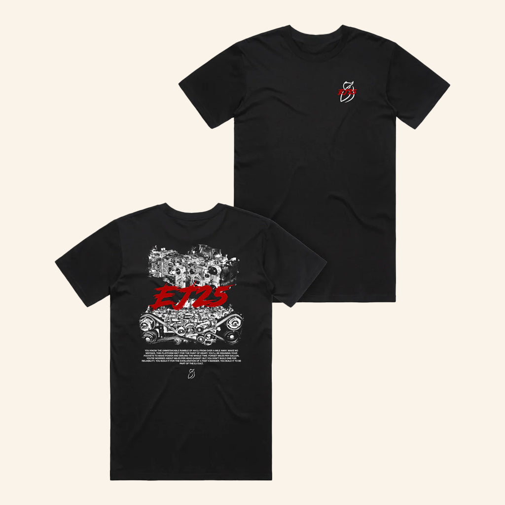 Smeedia Merch EJ25 Black T-Shirt Birthday Gift Ideas For Dad - Lily Birch Market