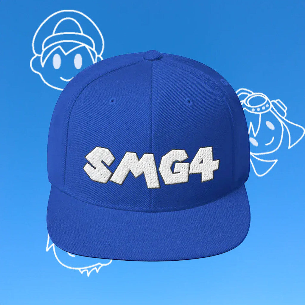 SMG4 Merch SMG4 Signature Snapback Hat Embroidered Birthday Gift For Husband - Lilybirchmarket
