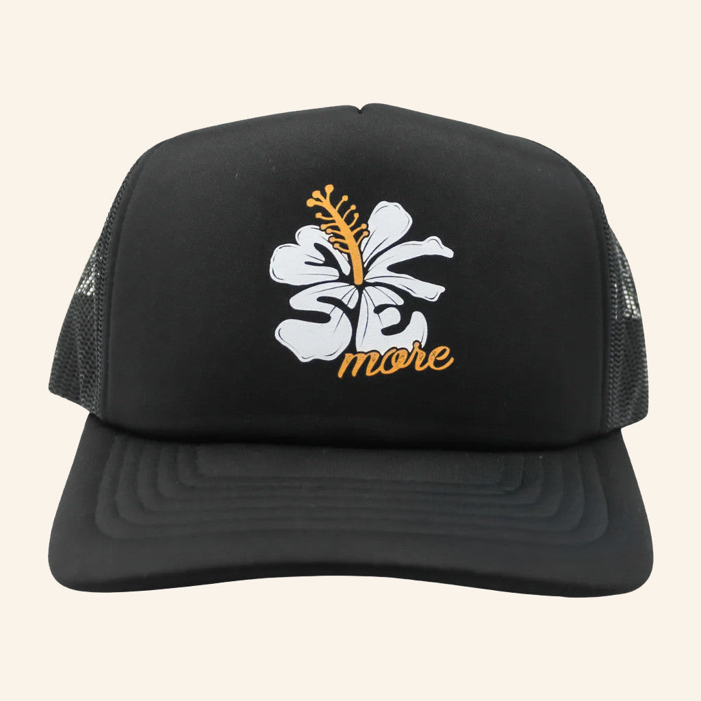 Smile More Merch Smile More Flower Trucker Hat Gift Ideas For Girlfriend - Lilybirchmarket
