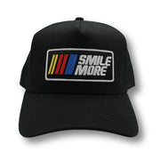 Smile More Merch Smile More Racing Trucker Hat Embroidered Gift Ideas For Dad - Lilybirchmarket