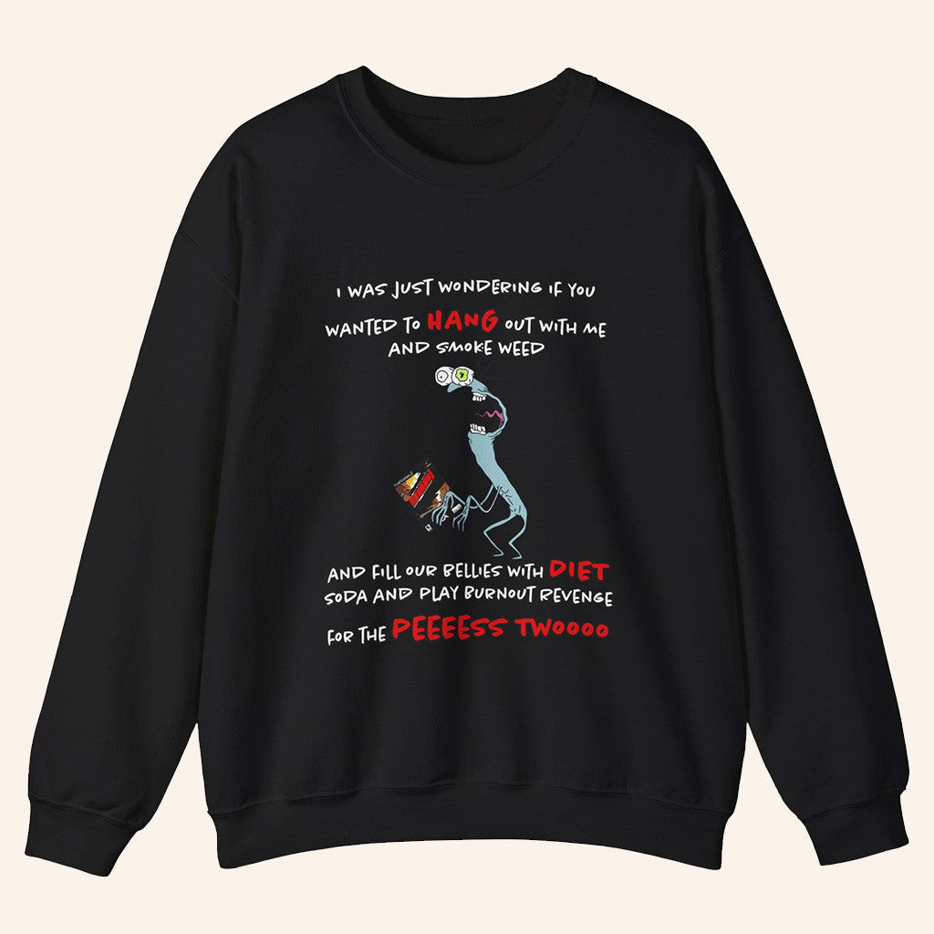 Smiling Friends Merch Mr Landlord Smiling Friends I Was Just Wondering Sweatshirt Him Gifts - Lilybirchmarket