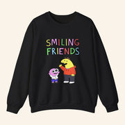 Smiling Friends Merch Smiling Friends Charlie Pim Allan Glep Sweatshirt Gifts For Sister - Lilybirchmarket