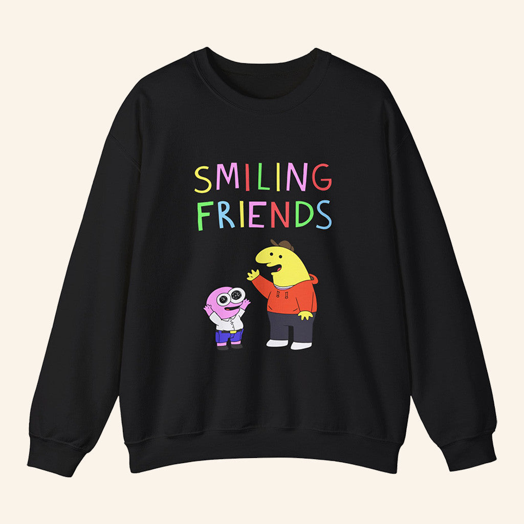 Smiling Friends Merch Smiling Friends Charlie Pim Allan Glep Sweatshirt Gifts For Sister - Lilybirchmarket