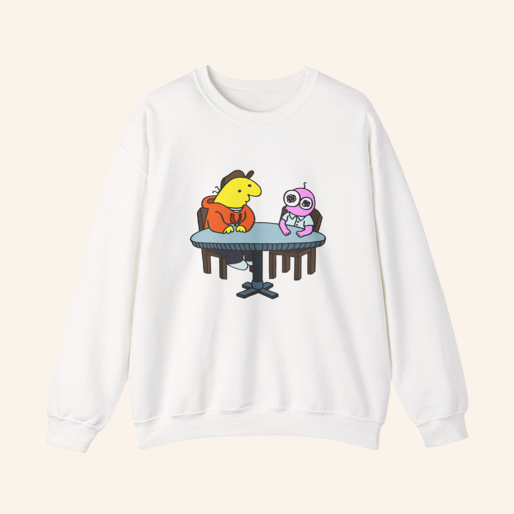 Smiling Friends Merch Smiling Friends Sweatshirt White Xmas Gifts For Daughter - Lilybirchmarket