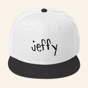 SML Merch White And Black Jeffy Snapback Hat Best Gifts For Him - Lilybirchmarket
