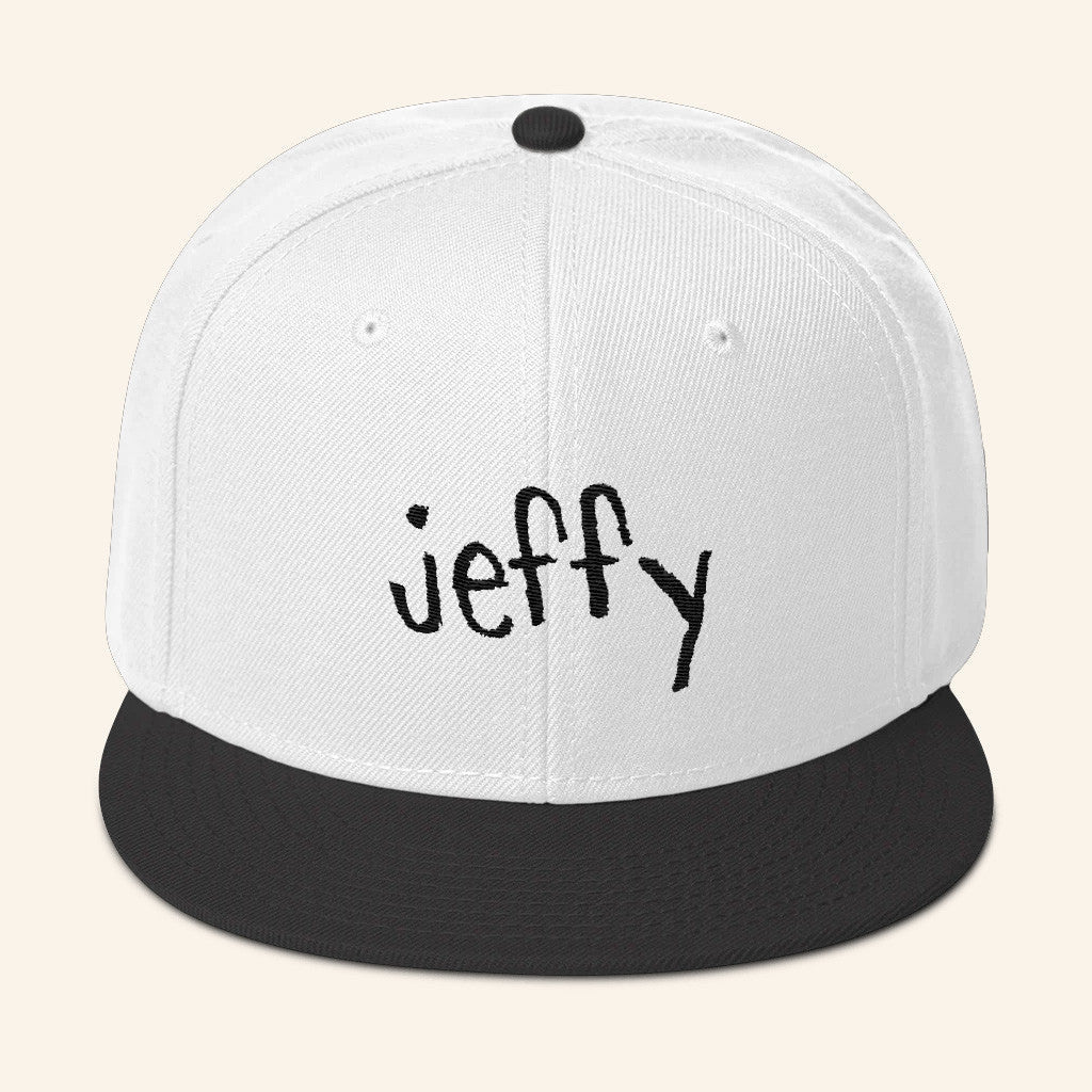 SML Merch White And Black Jeffy Snapback Hat Best Gifts For Him - Lilybirchmarket