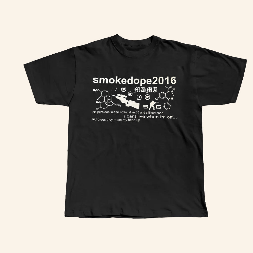 Smokedope2016 Merch Smokedope2016 Shirt Chemical Structuresï¿½T-Shirt Gift Ideas For Music Lovers - Lily Birch Market