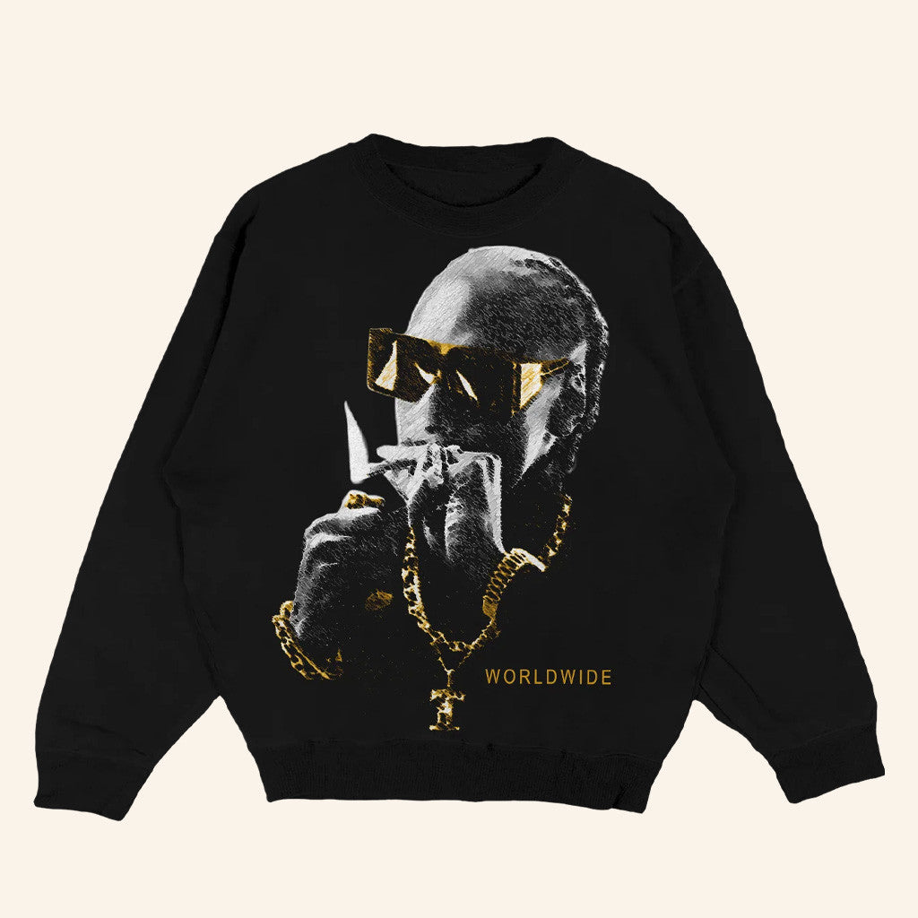 Snoop Dogg Merch Black Snoop Black Sweatshirt Christmas Gifts For Husband - Lilybirchmarket