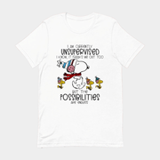 Snoopy And Woodstock I Am Currently Unsupervised I Know It Freaks Me Out Too But The Possibilities Are Endless T-shirt - Lily Birch Market