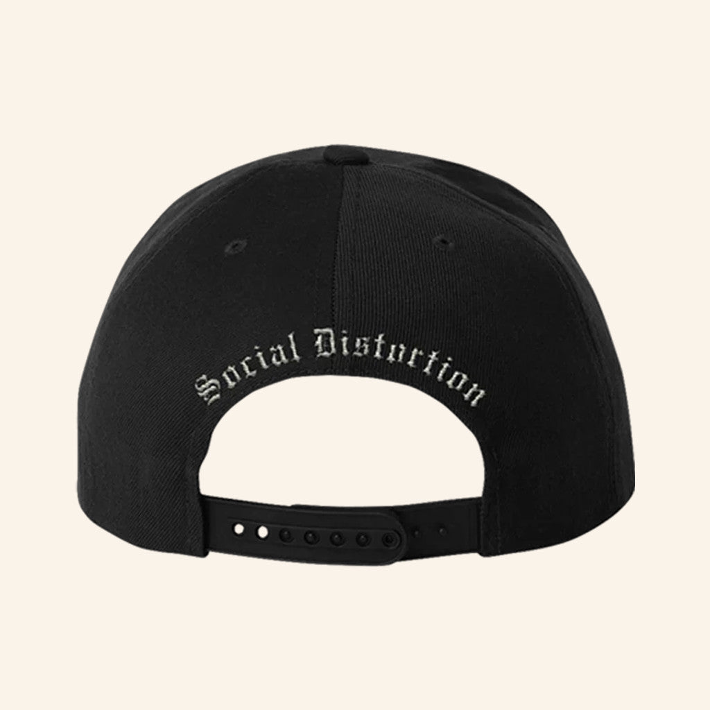 Social Distortion Merch Embroidered Crossed Skelly LTD Snapback Hat Christmas Gifts For Him - Lilybirchmarket