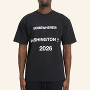 Somewhere Merch Somewhere Washington 2026 T-Shirt Black Gifts For Husband - Lily Birch Market