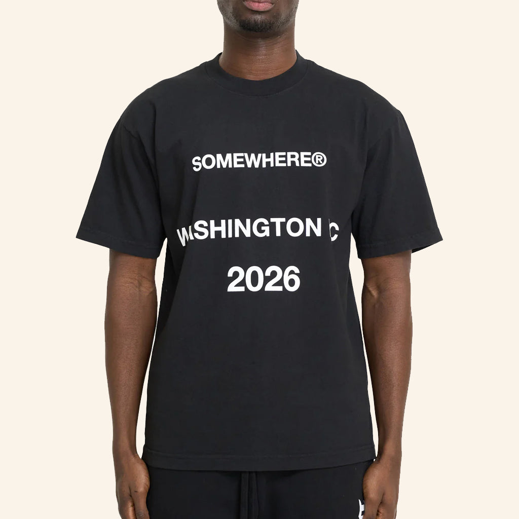 Somewhere Merch Somewhere Washington 2026 T-Shirt Black Gifts For Husband - Lily Birch Market