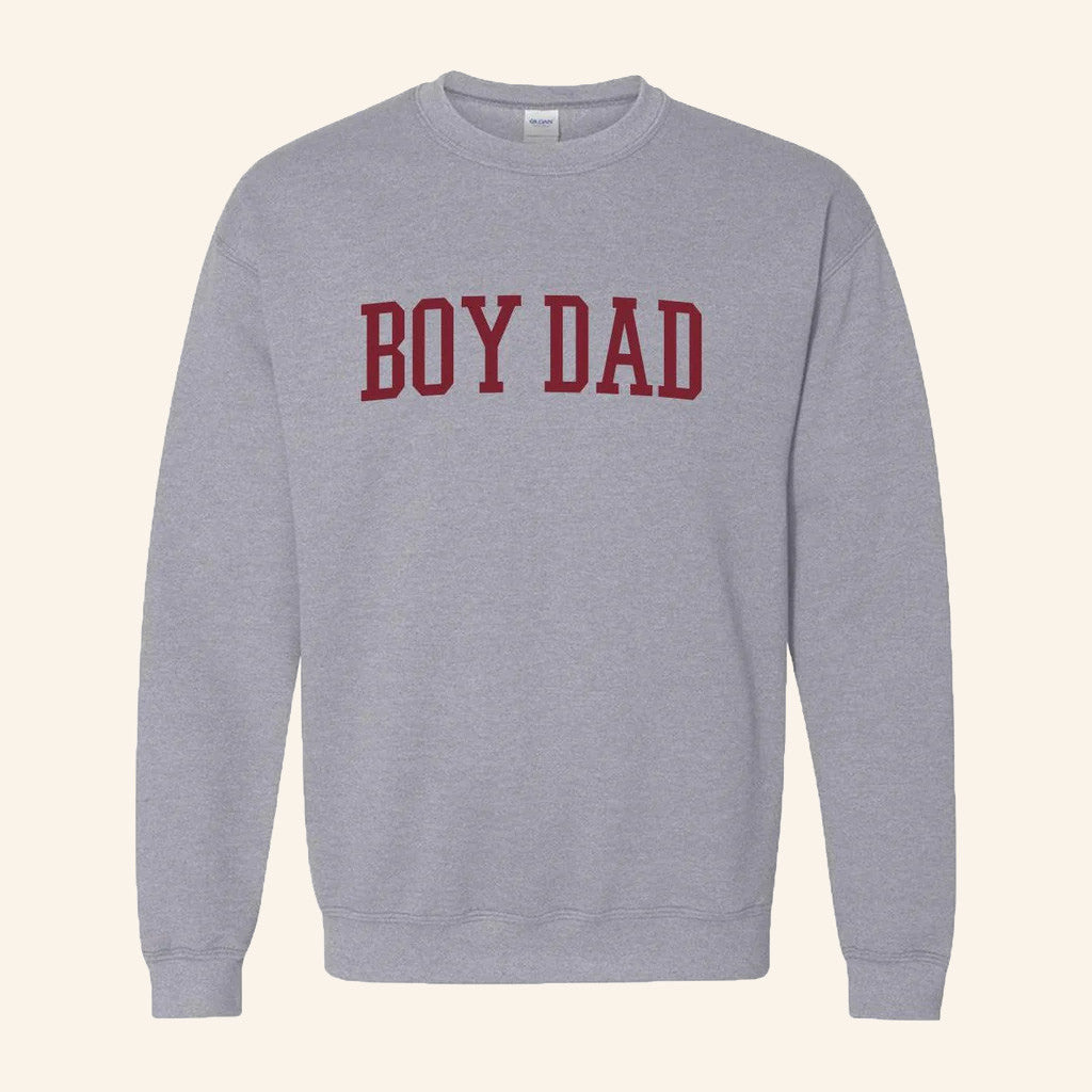 Son Of A Boy Dad Merch Boy Dad Crewneck Sweatshirt Birthday Gift For Husband - Lilybirchmarket
