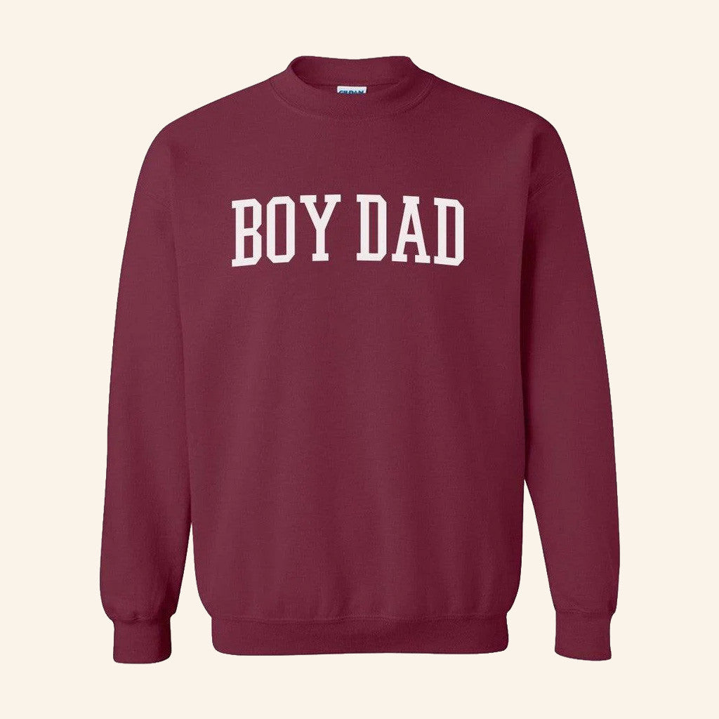 Son Of A Boy Dad Merch Boy Dad Crewneck Sweatshirt Christmas Gifts For Boyfriend - Lilybirchmarket