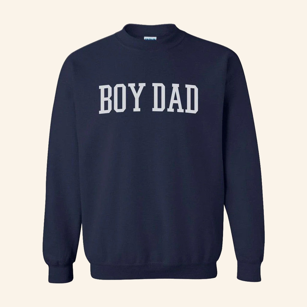 Son Of A Boy Dad Merch Boy Dad Crewneck Sweatshirt Christmas Presents For Him - Lilybirchmarket