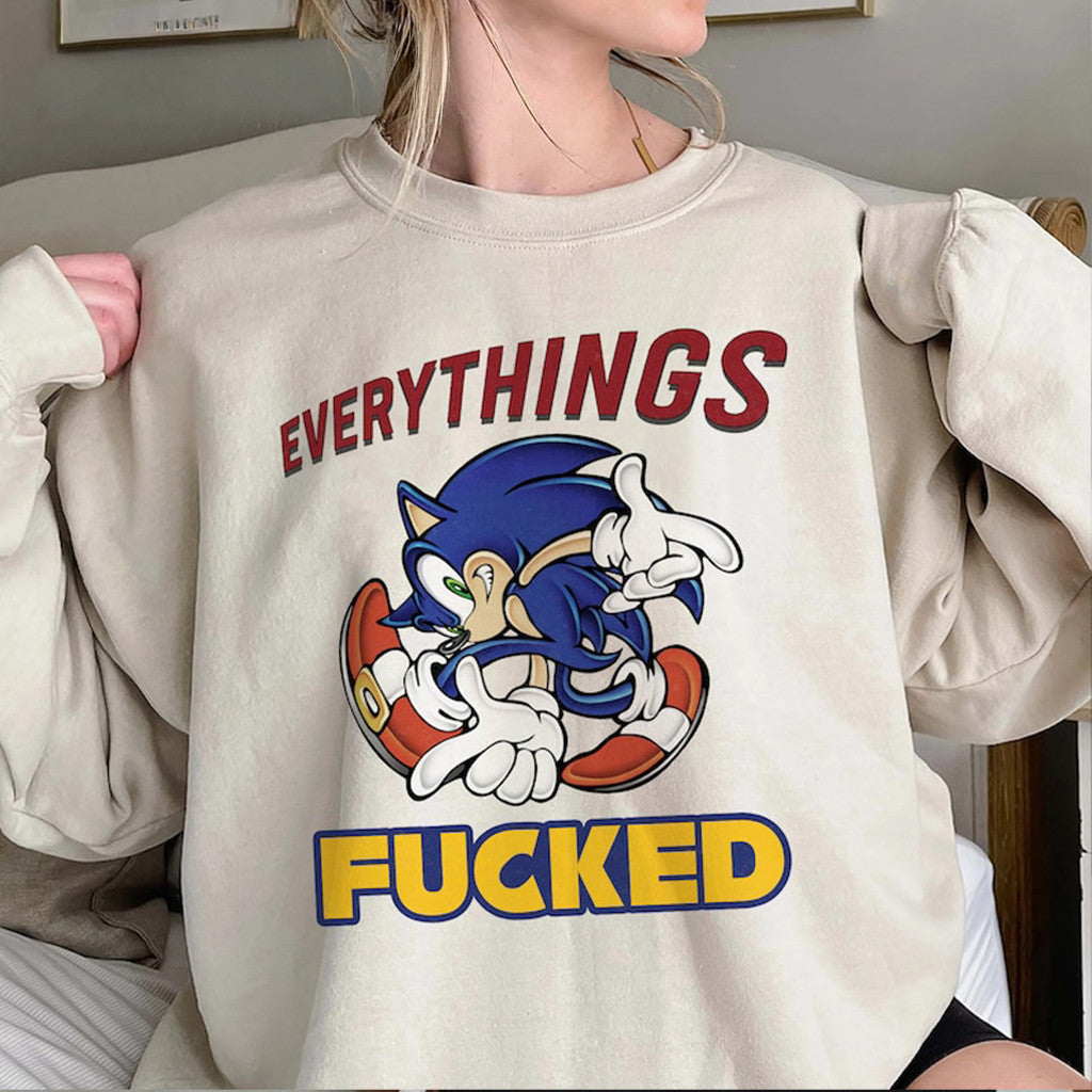 Sonic Everythings F Sweatshirt Birthday Present For Daughter - Lilybirchmarket