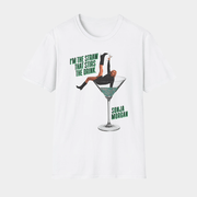 Sonja Morgan Green Martini Glass The Straw That Stirs The Drink T-Shirt Sonja Morgan Merch - Lily Birch Market