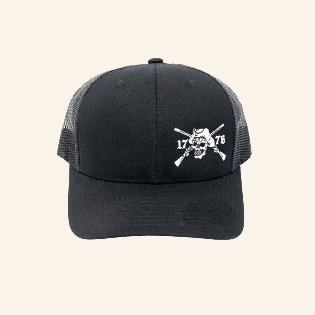 Sons Of Liberty Gun Works Merch Black Structured Trucker Hat Angry Patriot Logo Hat Embroidered - Lilybirchmarket