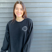 Sorority Merch All Smiles Sorority Sweatshirt Embroidered Christmas Gifts For Women's - Lilybirchmarket