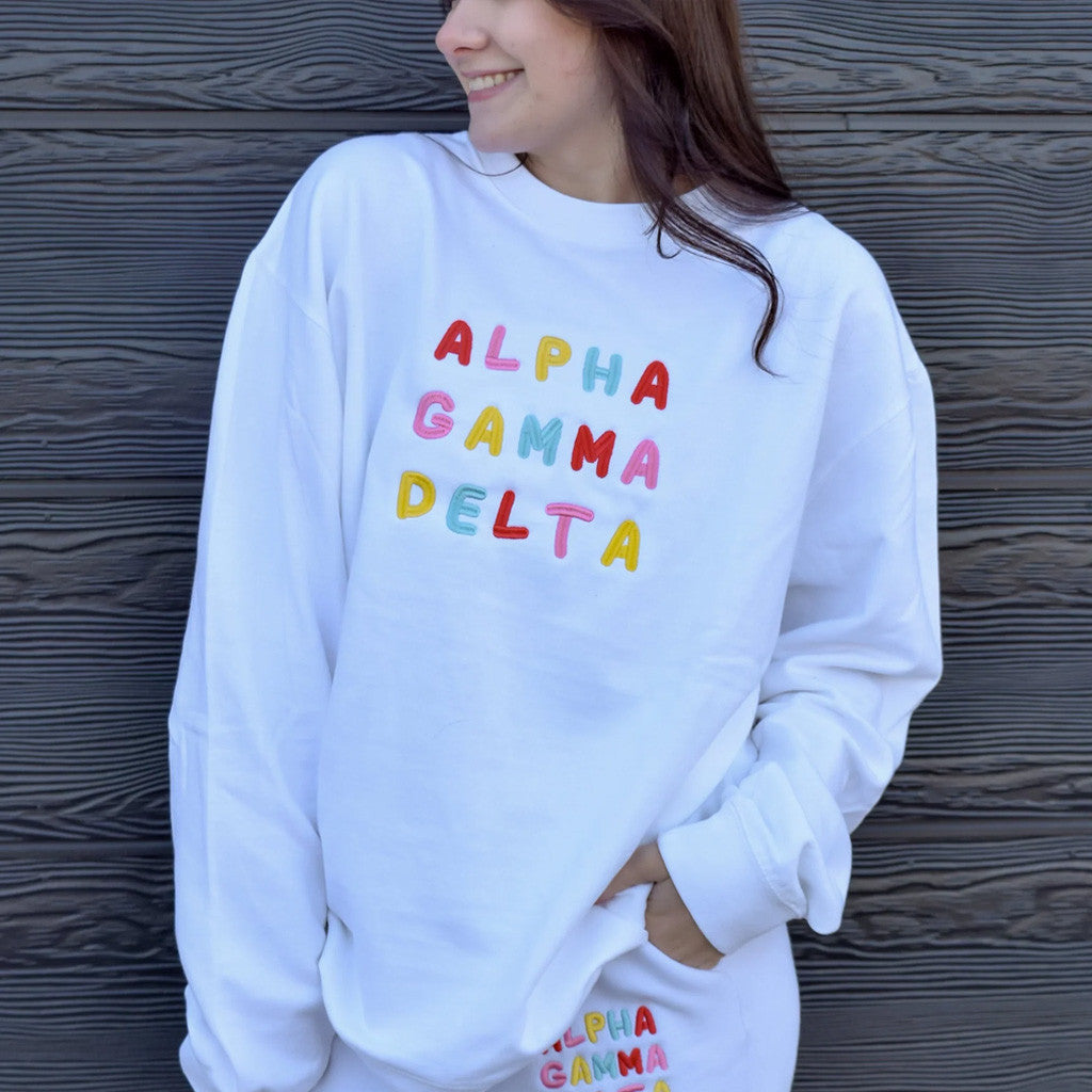 Sorority Merch Bright And Fun Sorority Sweatshirt Christmas Gifts For Her - Lilybirchmarket