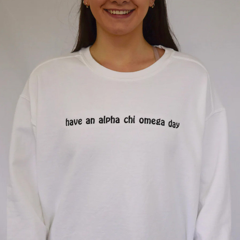 Sorority Merch Daisy Doodle Sorority Crewneck Sweatshirt Gift Ideas For Sister - Lilybirchmarket