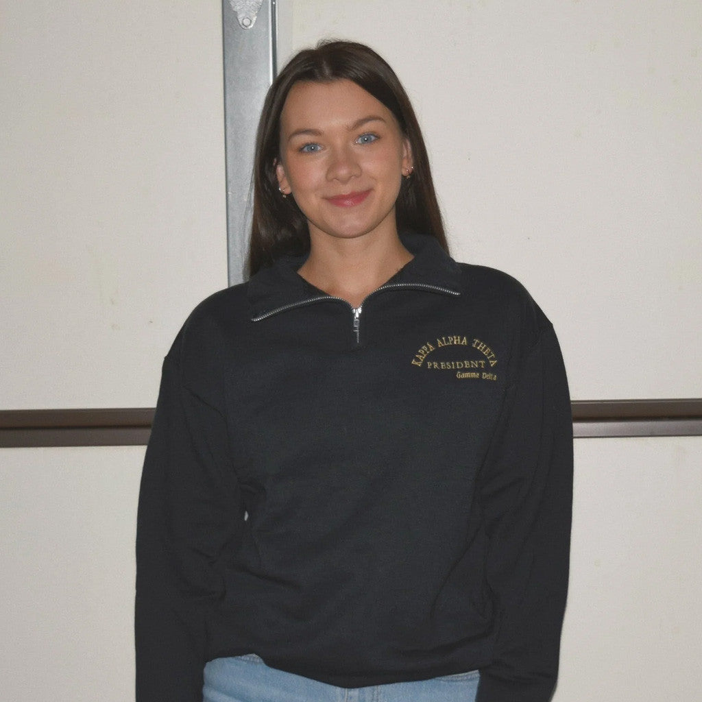 Sorority Merch Executive Board Quarter Zip Sweatshirt Christmas Gifts For Her - Lilybirchmarket