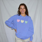 Sorority Merch Hearts Sorority Sweatshirt Christmas Presents For Daughter - Lilybirchmarket