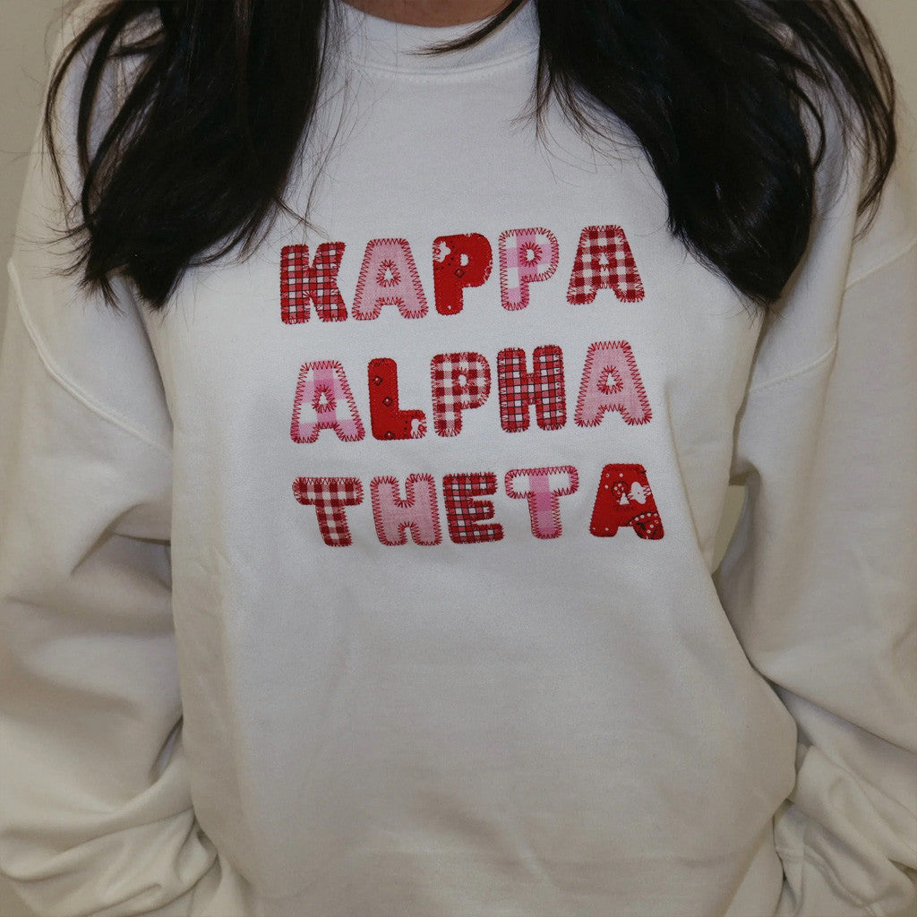 Sorority Merch Love Struck Sweatshirt Kappa Alpha Theta Sweatshirt Gifts For Sister - Lilybirchmarket
