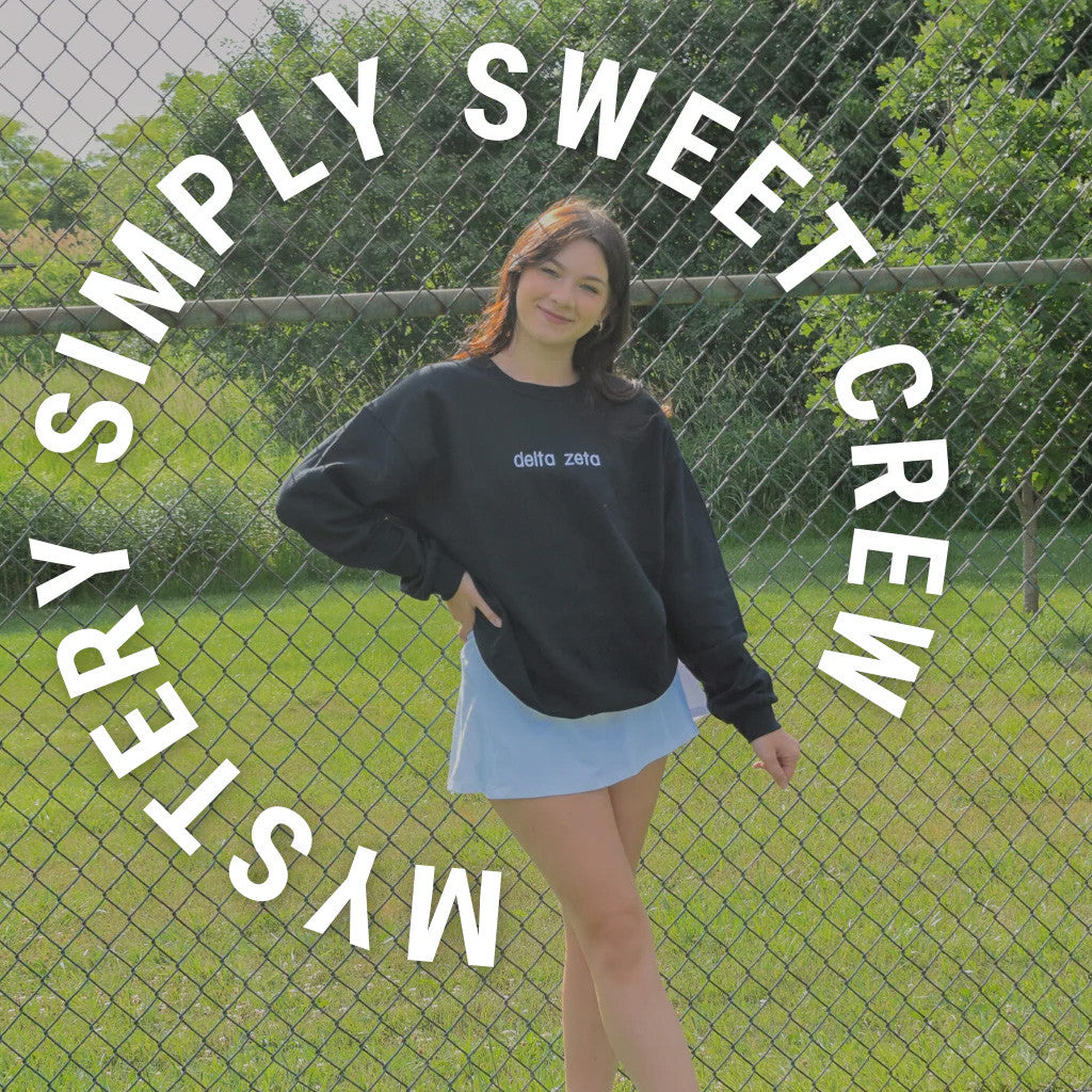 Sorority Merch Mystery Sorority Sweatshirt Embroidered Gifts For Best Friends - Lilybirchmarket