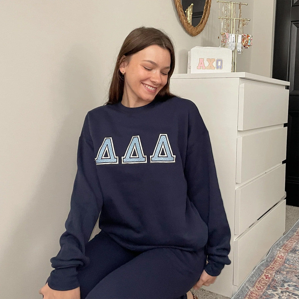 Sorority Merch Navy Sorority Sweatshirt Christmas Presents For Sister - Lilybirchmarket