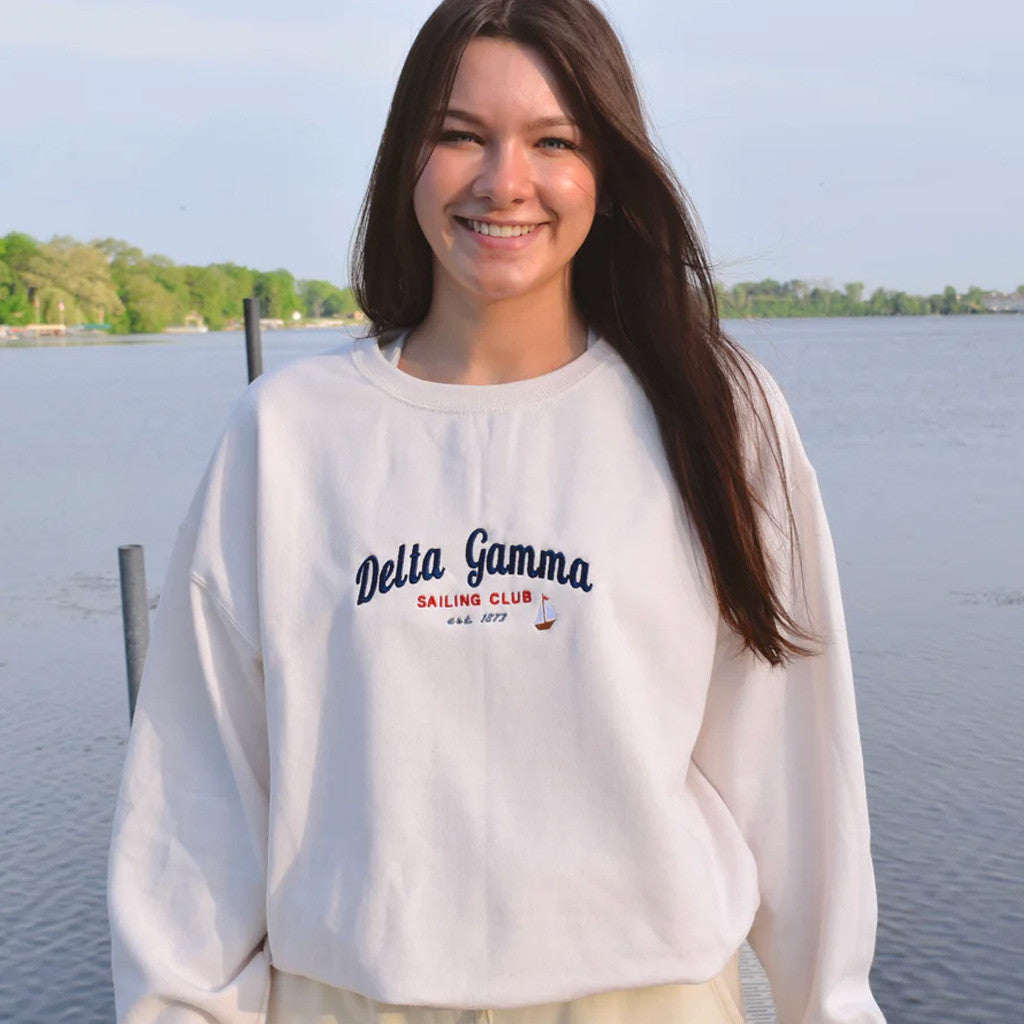 Sorority Merch Sailing Club Sorority Sweatshirt Embroidered Birthday Present For Her - Lilybirchmarket