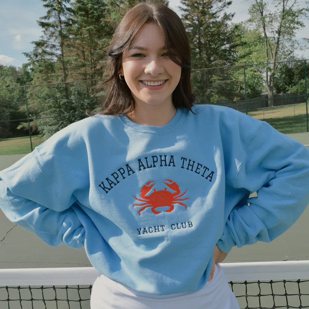 Sorority Merch Saltwater Yacht Club Sorority Sweatshirt Birthday Presents For Her - Lilybirchmarket