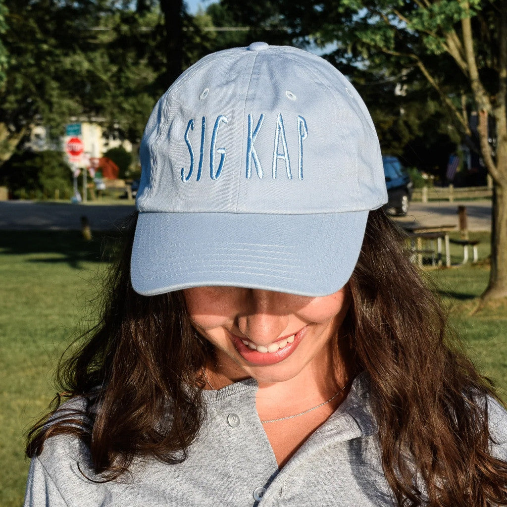 Sorority Merch Sig Kap Embroidered Hat Sorority Hat Christmas Gifts For Sister - Lilybirchmarket