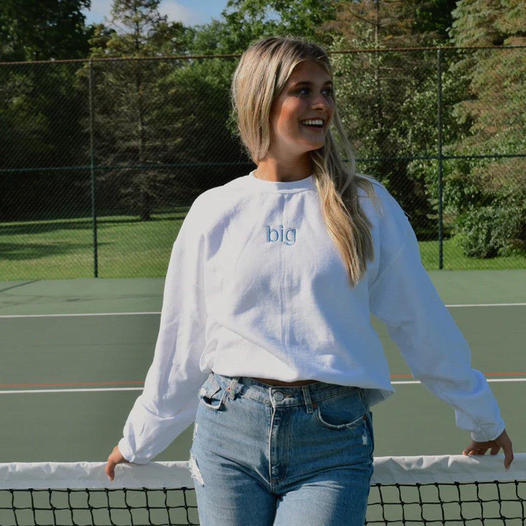 Sorority Merch Simply Sweet Sorority Family Sweatshirt Embroidered Gift Ideas For Friends - Lilybirchmarket