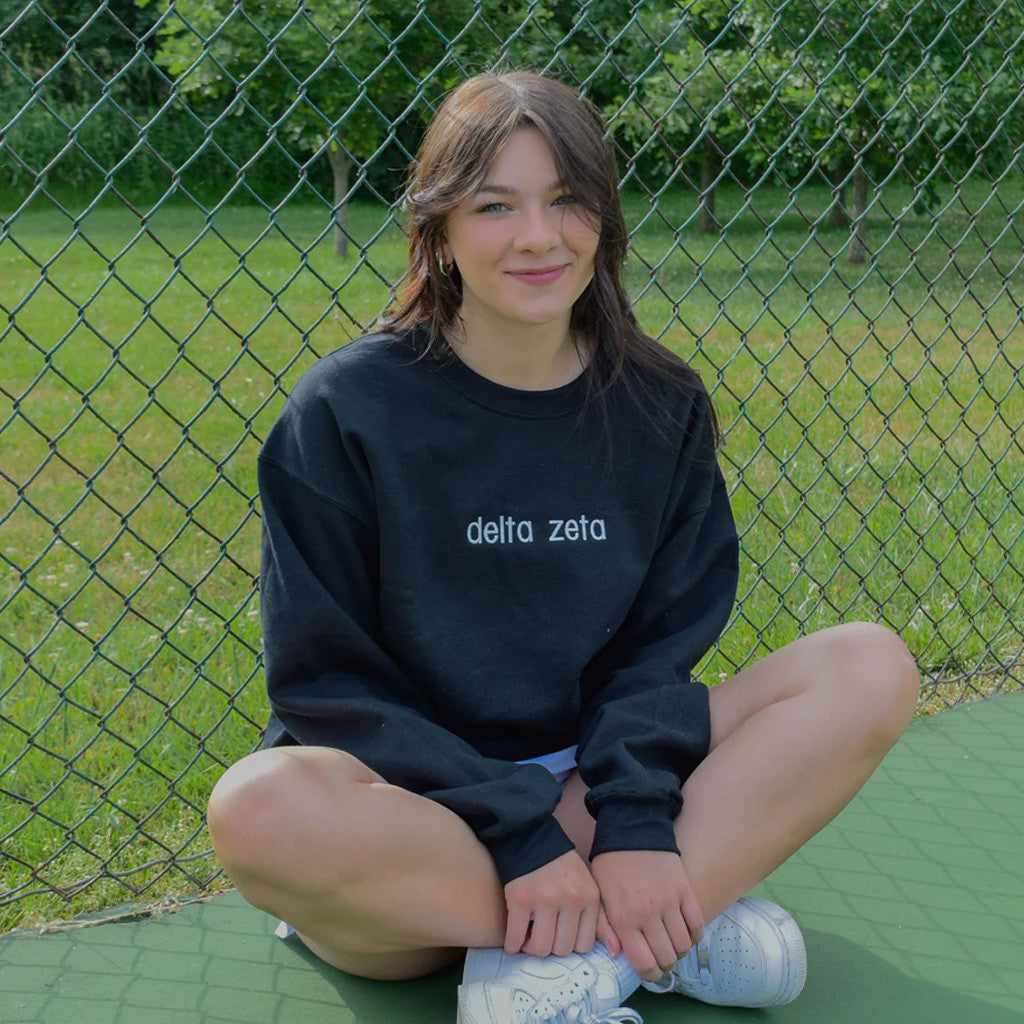Sorority Merch Simply Sweet Sorority Sweatshirt Embroidered Birthday Ideas For Friends - Lilybirchmarket