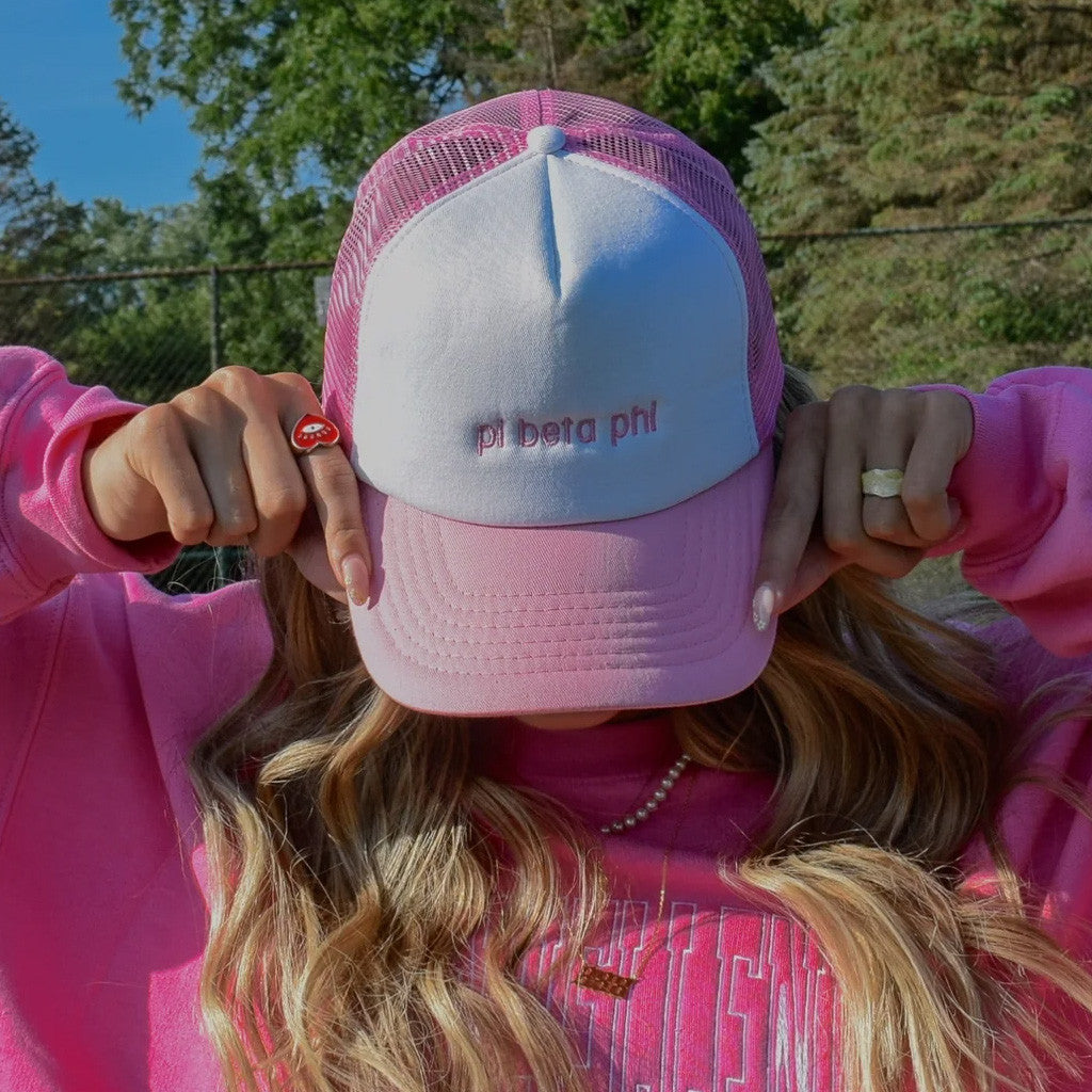 Sorority Merch Simply Sweet Sorority Trucker Hat Embroidered Birthday Gift For Girlfriend - Lilybirchmarket