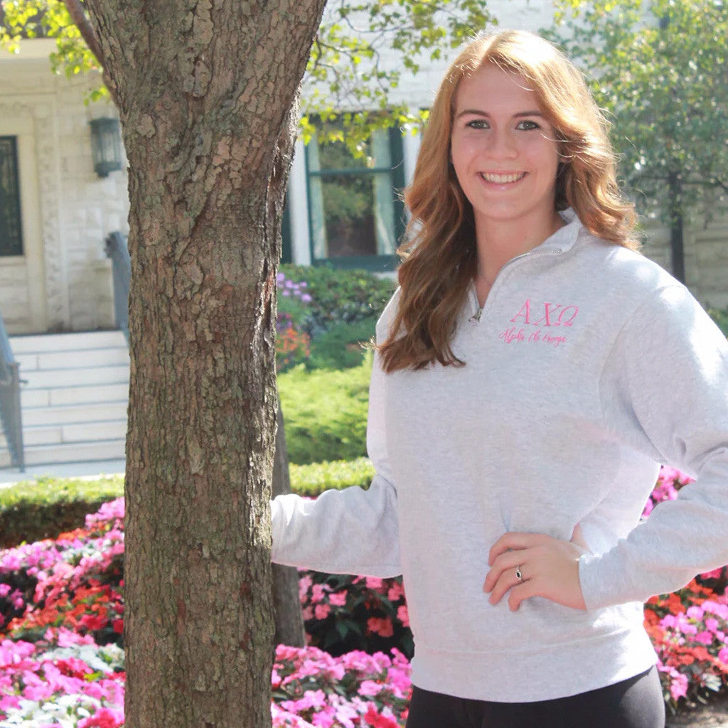 Sorority Merch Sorority Quarter Zip Sweatshirt Xmas Gifts For Sister - Lilybirchmarket