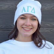 Sorority Merch Traditional Greek Lettered Sorority Beanie Gifts For Daughter - Lilybirchmarket