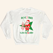 South Fellini Merch Santa Fish Sweatshirt Christmas Presents For Him - Lilybirchmarket