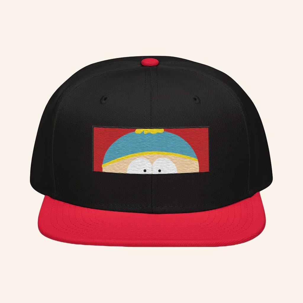 South Park Merch Cartman Face Snapback Hat Gifts Ideas For Son - Lilybirchmarket